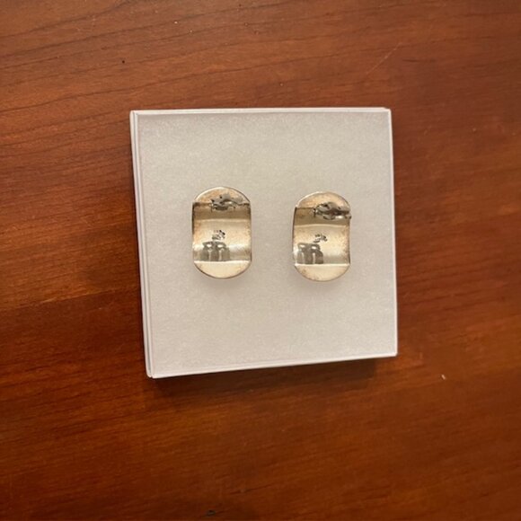 Vintage Engraved Sterling Silver 925 Clip on Earrings - Picture 11 of 11